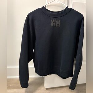 Alexander Wang Black crew neck sweatshirt Medium